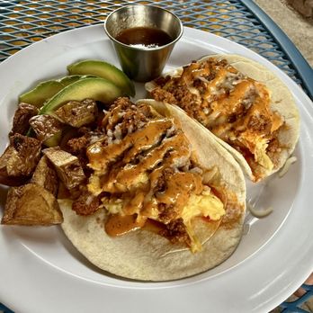 Lola's Place - Breakfast tacos with chorizo - Mexican Near Me - Durango, Colorado
