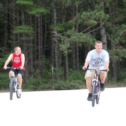 Scheffel's Hideaway Campground - The teenagers enjoying biking around campground that links up to local biking trails that go for miles!