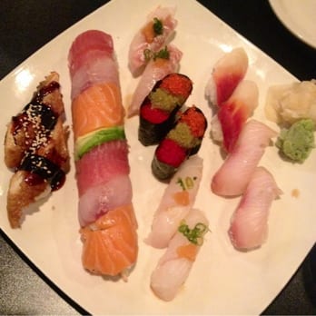 Masami - Unagi eel, rainbow roll, flounder, flying fish roe, yellowtail, surf clam, and red snapper. Absolutely delectable! - Japanese Near Me - Richardson, Texas Masami - Unagi eel, rainbow roll, flounder, flying fish roe, yellowtail, surf clam, and red snapper. Absolutely delectable! - Japanese Near Me - Richardson, Texas