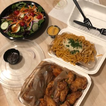Fire Wings - House salad, 20 pack wings & garlic noodles - Chicken Wings Near Me - San Jose, California Fire Wings - House salad, 20 pack wings & garlic noodles - Chicken Wings Near Me - San Jose, California