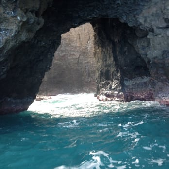 Kauai Sea Tours - One of the many perks of the experience! Explore caves :) - Boating Near Me - Eleele, Hawaii