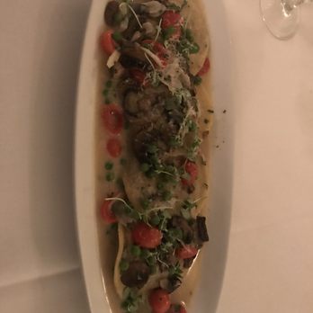 Vintner Grill - Crab ravioli tasted like peas and had almost no crab taste whatsoever. - New American Near Me - Las Vegas, Nevada