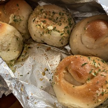 Calabria Pizzeria - GARLIC knots - Pizza Near Me - North Bellmore, New York