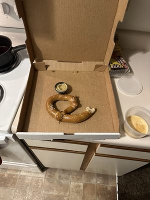 Photo of Blvd Tavern - Kansas City, MO, US. Very small pretzel