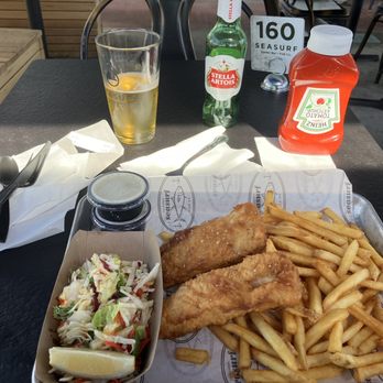 Seasurf Fish - Fish & chips, with tangy cole slaw. Delish! - Seafood Near Me - San Clemente, California