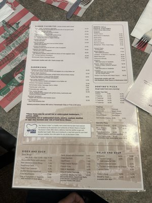 Menu photo 1 Dontino's Italian Restaurant Akron, OH Menu photo 1 Dontino's Italian Restaurant Akron, OH