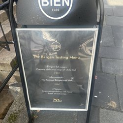 Bien Bar - 3 course meal sign