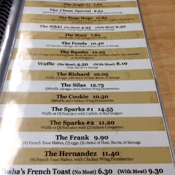 The Serving Spoon - One page from the breakfast menu. - Breakfast & Brunch Near Me - Inglewood, California