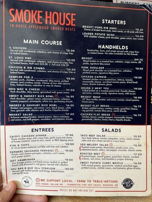 Menu photo 3 Last Chance Saloon Rosedale Station, AB