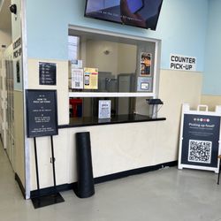 Inviting lobby area - they don't have seating but do have a clean bathroom - short walk from the soccer field