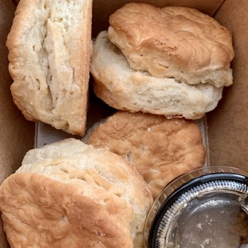 Plucked Chicken & Beer - Fluffy biscuits with honey butter - Chicken Shop Near Me - San Ramon, California