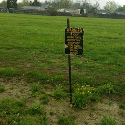 One of the signs at the 'dog run'.
