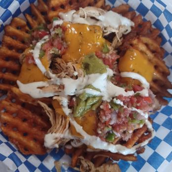 Delilah's Front Porch - Southwestern loaded fries. - Food Trucks Near Me - Austin, Texas