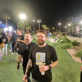 PopStroke - Birthday boy is so happy - Mini Golf Near Me - Paradise, Nevada