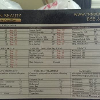 TNN Beauty - Prices. Membership prices are in black, regular prices are in red. I was told that membership is $100 for one year. - Cosmetology Schools Near Me - Poway, California TNN Beauty - Prices. Membership prices are in black, regular prices are in red. I was told that membership is $100 for one year. - Cosmetology Schools Near Me - Poway, California
