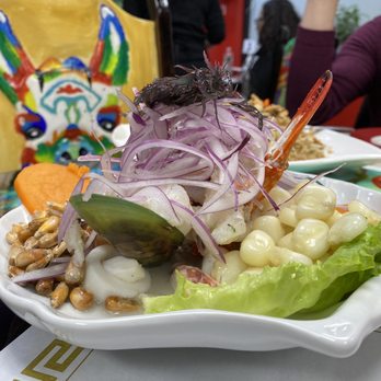 Myrna Peruvian Restaurant - Ceviche mixto - Peruvian Near Me - North Arlington, New Jersey Myrna Peruvian Restaurant - Ceviche mixto - Peruvian Near Me - North Arlington, New Jersey