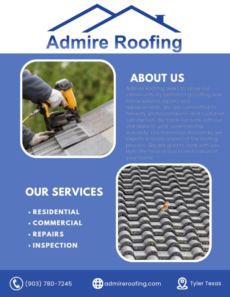 Slide of Admire Roofing