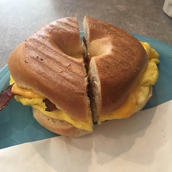 Walker Bay Coffee - Bacon bagel sandwich - Coffee & Tea Near Me - Walker, Minnesota