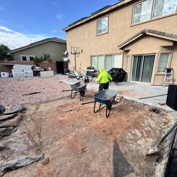 Universal Landscaping - Removing all old rock - Landscaping Near Me Universal Landscaping - Removing all old rock - Landscaping Near Me