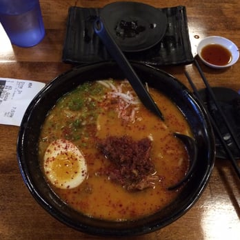 Arashi Ramen - Spicy Miso Tonkotsu Thick Noodle- perfect for a rainy Sunday dinner! - Ramen Near Me - Seattle, Washington