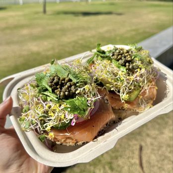 Boil & Bake - Fully Loaded Lox on Sesame - Bagels Near Me - Costa Mesa, California