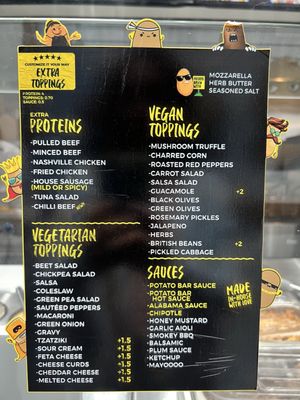 Menu photo 1 Potato Bar Toronto, ON Menu photo 1 Potato Bar Toronto, ON