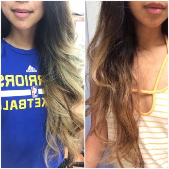 House of Style - The left picture is the color of my hair as soon as it was finished in the shop. The right is the color after ONE WASH, 5-6 days later. - Blow Dry/Out Services Near Me - Livermore, California House of Style - The left picture is the color of my hair as soon as it was finished in the shop. The right is the color after ONE WASH, 5-6 days later. - Blow Dry/Out Services Near Me - Livermore, California
