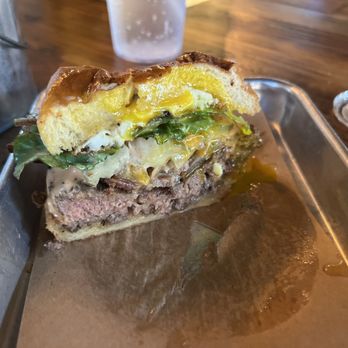 Sid's Garage - Not so wimpy add fried egg - hold the cheese.  Delicious! - Beer Bar Near Me - Boise, Idaho