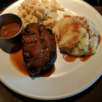 Not Your Average Joe's - Nashua - BBQ Gouda stuffed meatloaf with mashed potatoes, Mac n cheese, and extra gravy. - New American Near Me - Nashua, New Hampshire Not Your Average Joe's - Nashua - BBQ Gouda stuffed meatloaf with mashed potatoes, Mac n cheese, and extra gravy. - New American Near Me - Nashua, New Hampshire