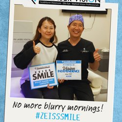 IQ Laser Vision - Rowland Heights - Smiles all around! Celebrating another ZEISS SMILE patient taking a step toward clearer vision with Dr. Lin at IQ Laser Vision.
