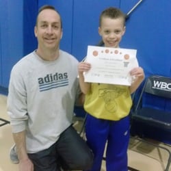 West Babylon Community Youth Center - Noah and coach Vail!