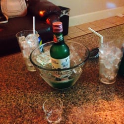 Soju-flavored bottles $25