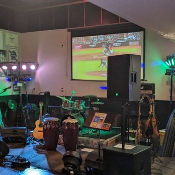 Stockton's Restaurant & Spirits - Stage area before the band started - Bars Near Me - Maple Valley, Washington
