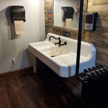 Our Place - Cool, gender-neutral bathroom - Comfort Food Near Me - Brook, Indiana