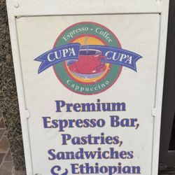 Cup'a Cup'a - Sign outside