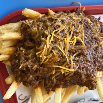Irv's Burgers - A closeup of the chili fries. Yummy! - Burgers Near Me - Los Angeles, California