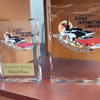 Dell Awards - Acrylic awards with digital imprint and engraved plate. - Trophy Shops Near Me - Lemon Grove, California