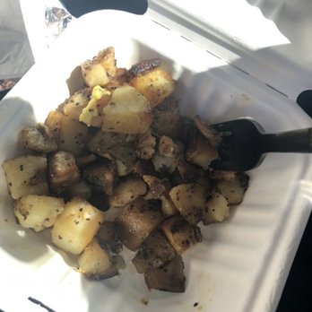 Beachin’ Biscuits - Side of their fried potatoes (peppery and good) - Breakfast & Brunch Near Me - Pismo Beach, California