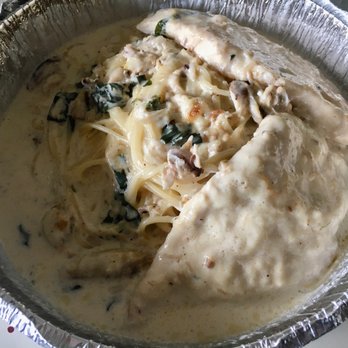 Pastafina - Pollo Caprino-Chicken breasts with garlic and crabmeat in a cream sauce! Delicious! - Italian Near Me - Granbury, Texas
