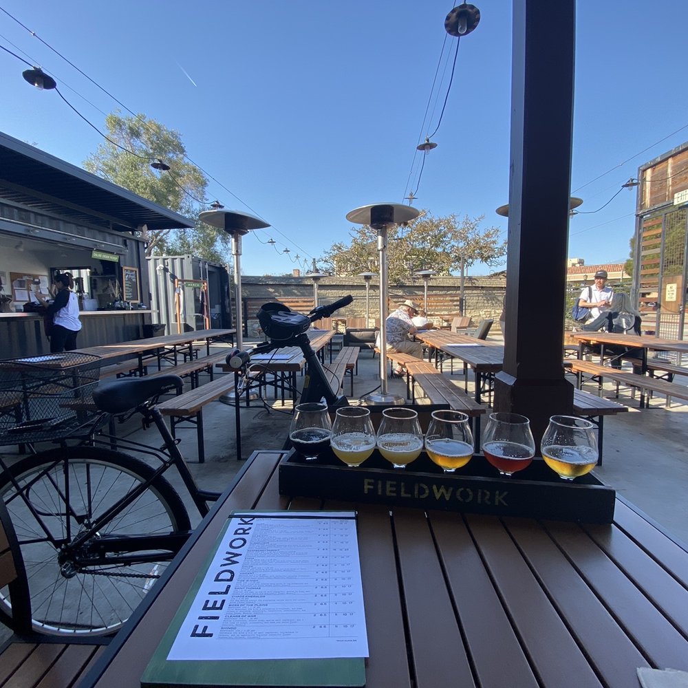 Fieldwork Brewing Company - View of the seating area - Beer Gardens Near Me - Monterey, California Fieldwork Brewing Company - View of the seating area - Beer Gardens Near Me - Monterey, California