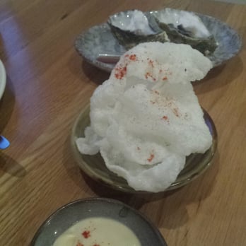Tulip - Oysters and Ponzu dressing and cauliflower crisp. - Restaurants Near Me - Geelong West, VIC
