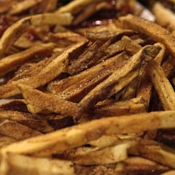 Our delicious home cut fries. You can even get them seasoned!