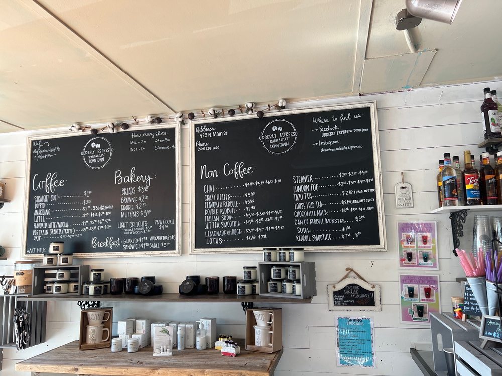 Udderly Espresso Downtown Logo