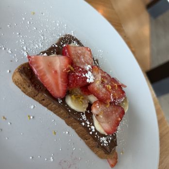 The Table - GF toast with Strawberry Banana Nutella - Cafes Near Me - Harrisburg, Pennsylvania