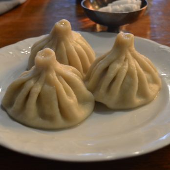Rusiko - Khinkali or dumplings with meat. Sooo good. - Georgian Near Me - Warsaw, MZ