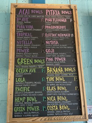 Menu photo 1 Playa Bowls Edgewater, CO
