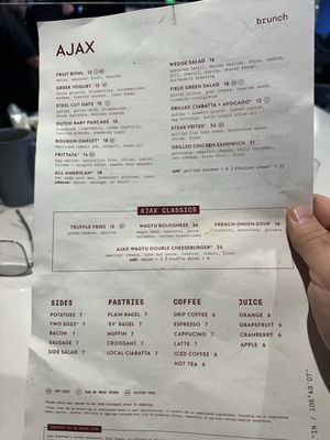 Menu photo 6 Ajax Downtown Denver, CO