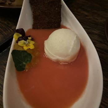 Thai District - Coconut Panna Cotta - really good!!! (Would recommend against the fruit jam in the corner) - Thai Near Me - Long Beach, California Thai District - Coconut Panna Cotta - really good!!! (Would recommend against the fruit jam in the corner) - Thai Near Me - Long Beach, California