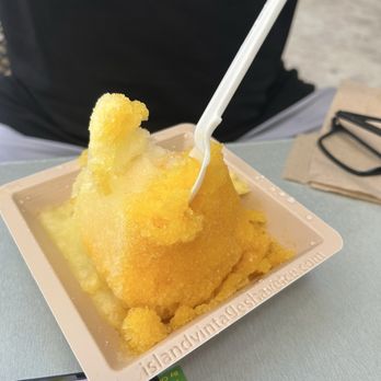 Island Vintage Shave Ice - Pineapple/Mango Ice - Shaved Ice Near Me - Honolulu, Hawaii