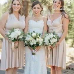 Accents By Sage - White Peony bridal bouquet  Bride and Bridesmaids bouquets